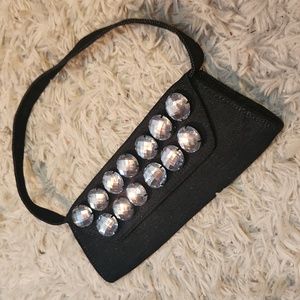 Mini purse with Gigantic Rhinestones